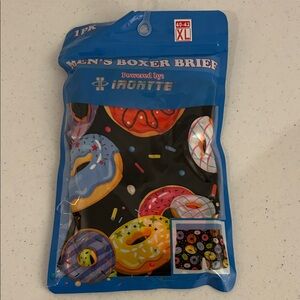 Men's Boxer Briefs - Colorful Donut Design XL (40-42)